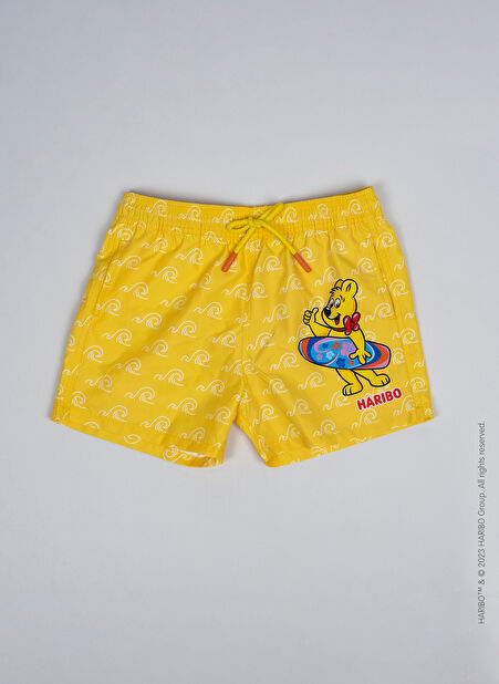 Haribo Sarı Erkek Çocuk Şort Mayo HRBSWM005 -1