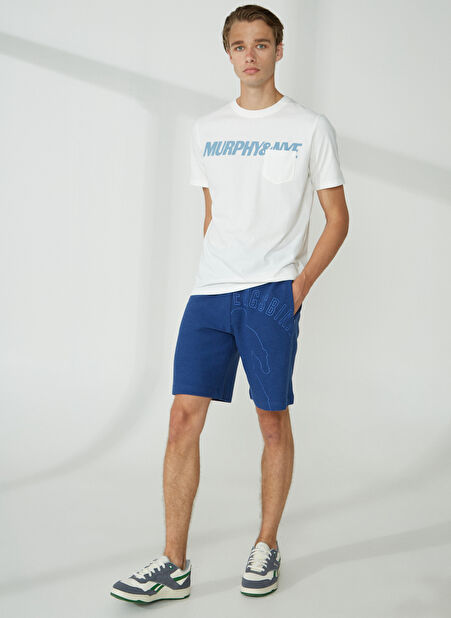 Bikkembergs Mavi Erkek Sweat Şort C 1 303 01 -1