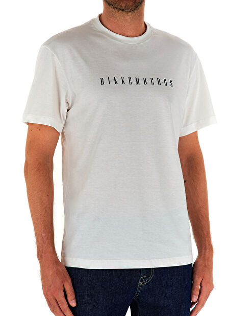 Bikkembergs Beyaz Erkek T-Shirt C 4 114 25 -1