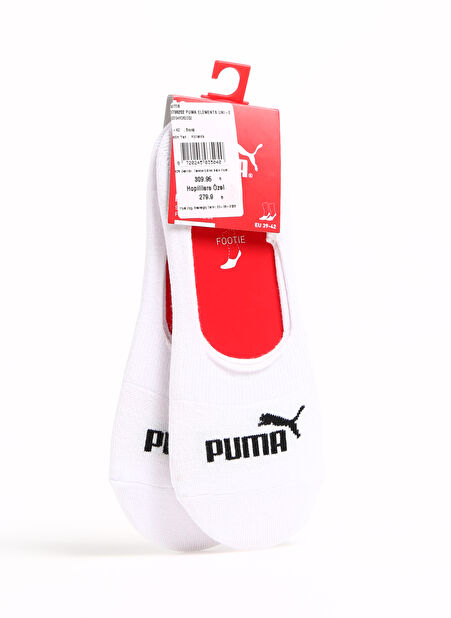 Puma Erkek Beyaz Çorap 90798202 PUMA ELEMENTS FOOTI -1