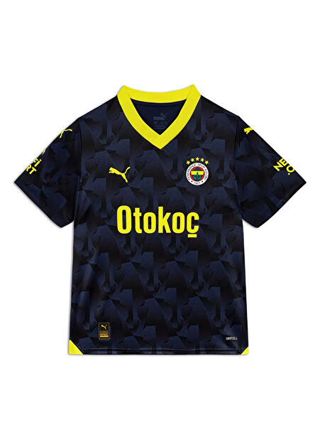 Puma Mavi Erkek Çocuk Düz Fenerbahçe Forma FSK 3rd Jersey Replica Jr -1