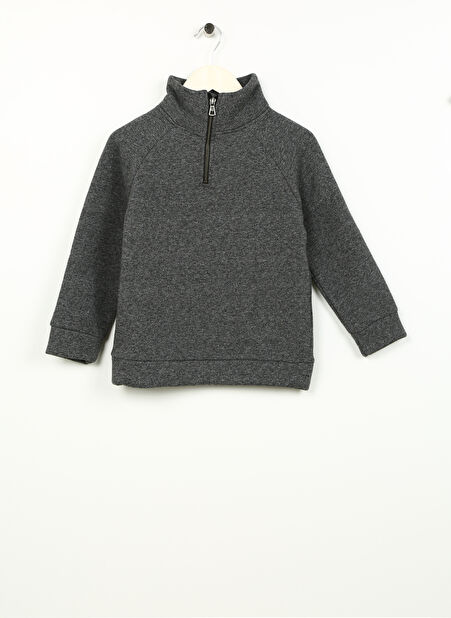 Koton Koyu Gri Erkek Çocuk Sweatshirt 4WKB10119TK -1