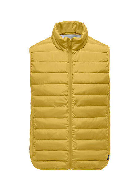 Only & Sons Sarı Erkek Yelek ONSBRON QUILT VEST OTW VD -1