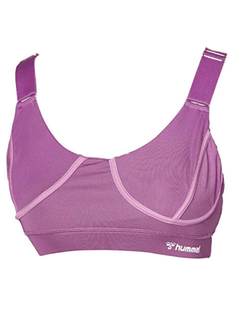 Hummel Mor Kadın Yuvarlak Yaka T-Shirt 911768-3607 HMLBELLI BRA -1