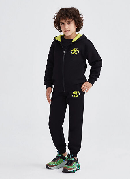 Skechers Siyah Erkek Çocuk Eşofman Takımı SK232130-001 -1