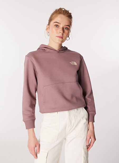 The North Face Kız Çocuk Mor Sweatshırt NF0A854QI0V1 G VERTICAL LINE HOODIE -1