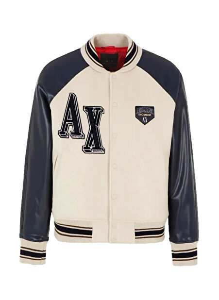 Armani Exchange Normal Bej Erkek Ceket 6RZB21 49AJ SILVER LINING/NAVY -1