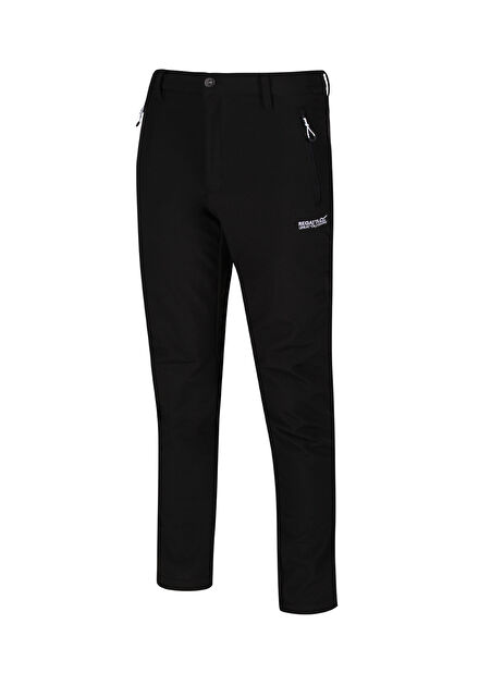 Regatta Siyah Erkek Regular Fit Outdoor Pantolonu RMJ117 Geo Softshell II -1