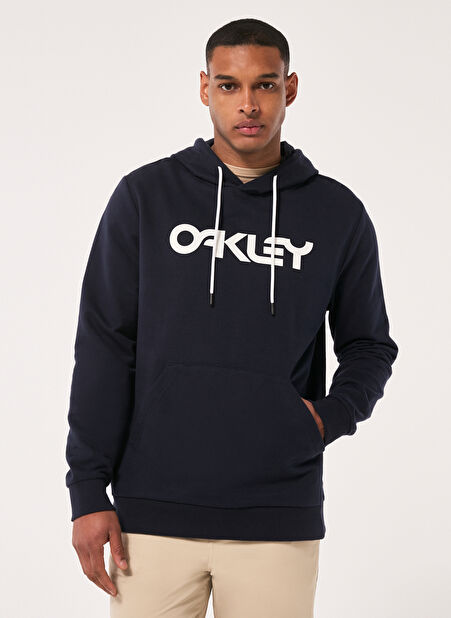 Oakley Lacivert - Beyaz Erkek Kapüşonlu Baskılı Sweatshirt FOA402599 B1B PO HOODIE 2.0 -1
