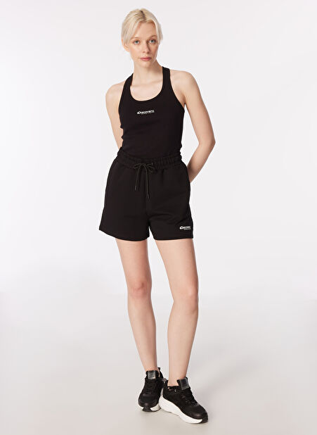 Discovery Expedition Siyah Kadın Sweat Şort D4SL-SHT3052 -1
