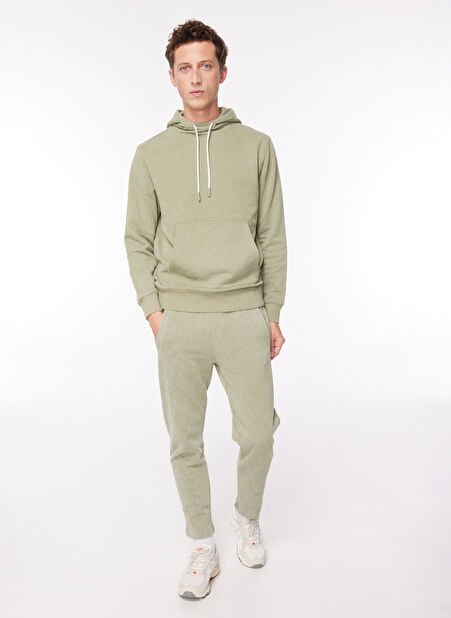 Sseinse Lastikli Bel Slim Fit Yeşil Erkek Eşofman Altı PSI1151SS -1