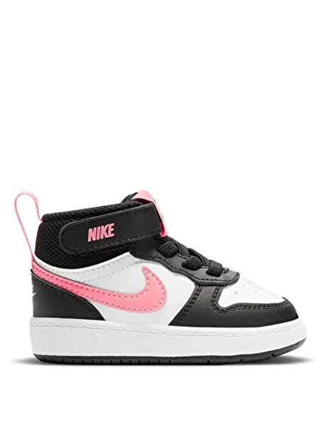 Nike Siyah - Beyaz Kız Bebek Yürüyüş Ayakkabısı CD7784-005 COURT BOROUGH MID 2 (TDV -1