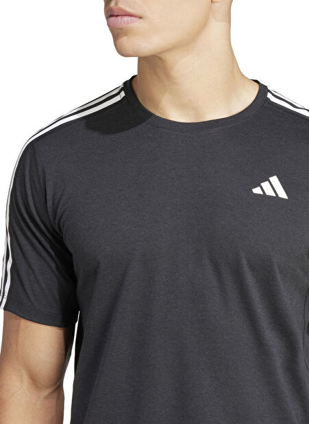 adidas Siyah Erkek Yuvarlak T-Shirt IQ3834 OTR E 3S TEE -1