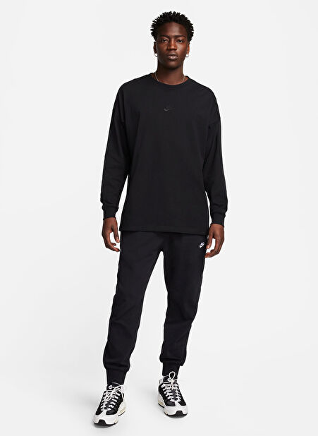 Nike Siyah Eşofman Altı FQ4330-010-M NK CLUB KNIT JOGGER -1
