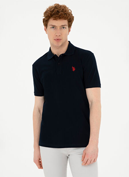 U.S. Polo Assn. Koyu Lacivert Erkek Slim Fit T-Shirt GTP04IY024 -1