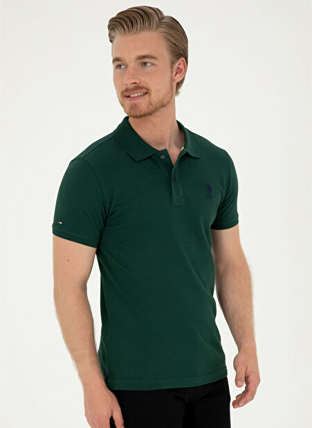 U.S. Polo Assn. Koyu Yeşil Erkek Polo T-Shirt TP04IY024 -1