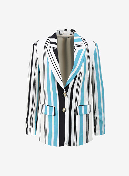 Sisley Regular Fit Mavi Kadın Ceket 2VJDLW024 -1