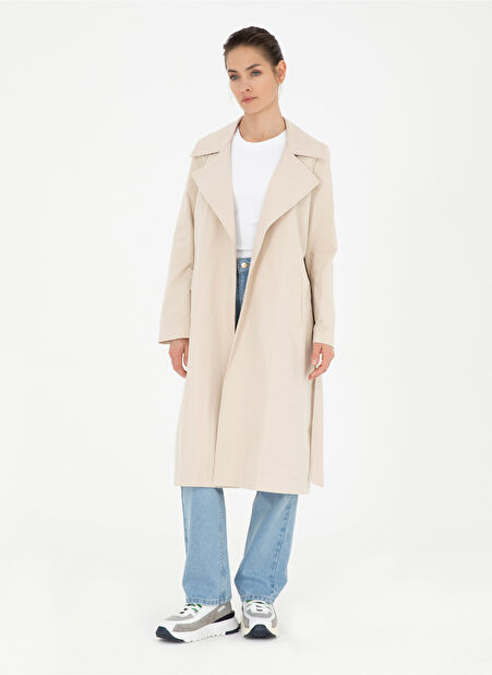 Pierre Cardin Bej Kadın Trençkot NOBLE -1