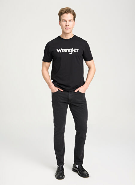 Wrangler Regular Fit Normal Kesim Düşük Bel Düz Paça Siyah Greensboro Jean Kot Pantolon W15Q666201M82 -1