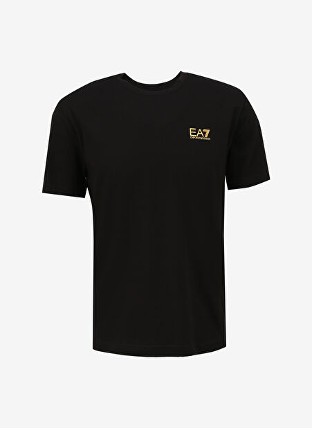 EA7 Bisiklet Yaka Siyah Erkek T-Shirt 8NPT18PJ02Z -1