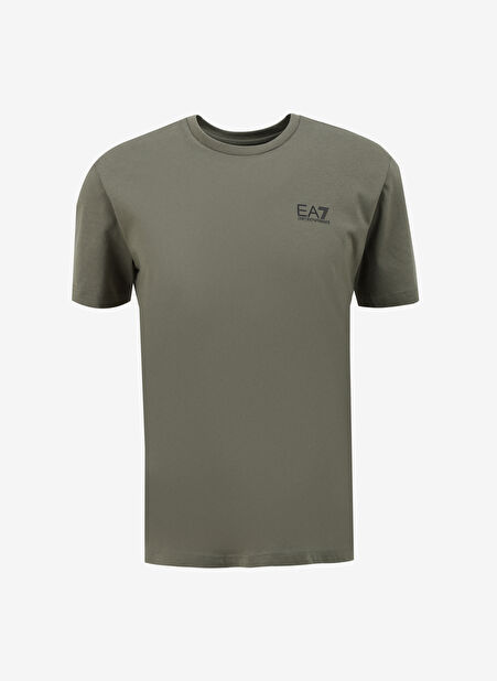 EA7 Bisiklet Yaka Haki Erkek T-Shirt 8NPT18PJ02Z -1