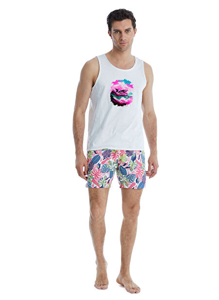 Blackspade Yuvarlak Yaka Düz Beyaz Erkek T-Shirt 10635 -1
