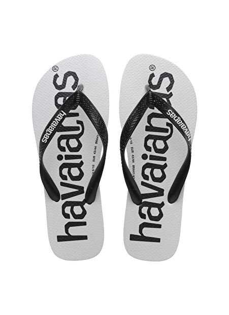 Havaianas Siyah - Beyaz Erkek Plaj Terliği TOP LOGOMANIA -1