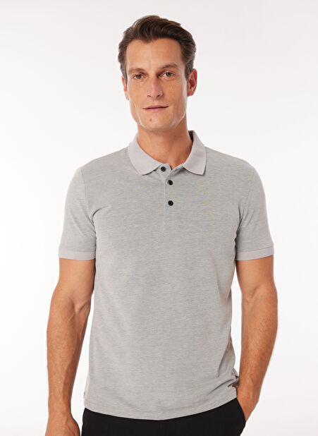 Fabrika Düz Siyah Erkek Polo T-Shirt F4SM-TST 0942 -1