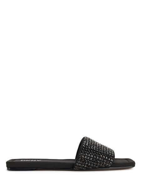 Dkny Siyah - Gümüş Kadın Terlik DEVLYN - FLAT SLIDE -1