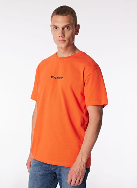 Gmg Fırenze Bisiklet Yaka Turuncu Erkek T-Shirt GU24MSS03010 -1