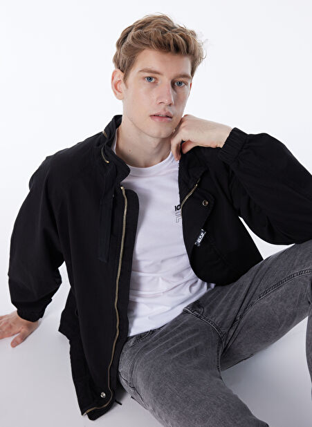 İce Play Normal Siyah Erkek Ceket 24EU1P0O061P112_Sport Jacket -1