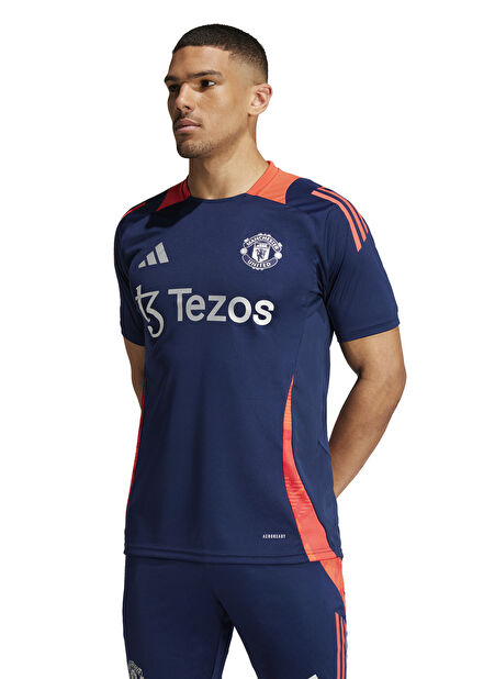 IT2010 MUFC TR JSY Mavi Erkek Yuvarlak Yaka Normal Kalıp Forma -1