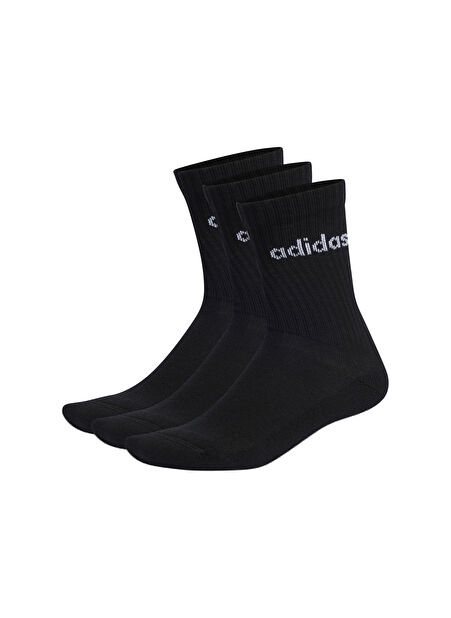 IC1301 C LIN CREW 3P Siyah Unisex Çorap -1