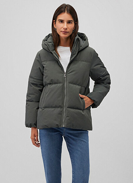 Mavi Loose Fit Yeşil Kadın Ceket M1110445-71598 KAPŞONLU CEKET -1