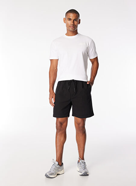 John Richmond Siyah Erkek Slim Fit Şort UMP24008BE -1