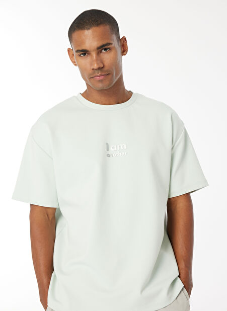 Gmg Fırenze Bisiklet Yaka Mint Erkek T-Shirt GU24MSS03007 -1