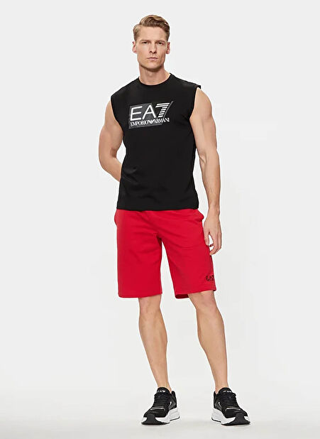 EA7 Bisiklet Yaka Siyah Erkek T-Shirt 3DPT80PJ02Z -1