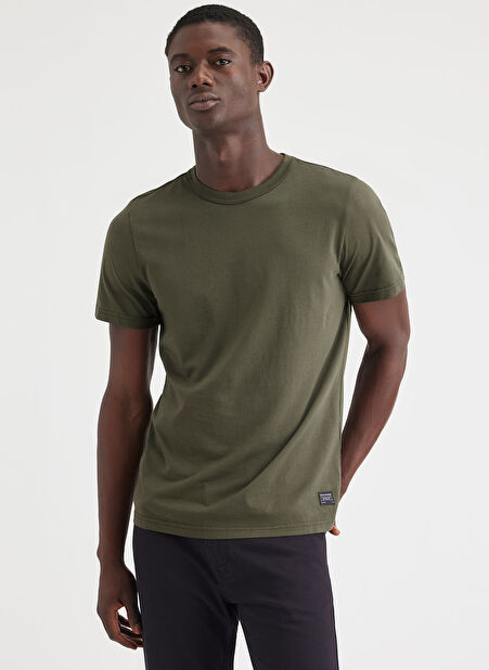 Dockers Bisiklet Yaka Yeşil Erkek T-Shirt A0856-0051 -1