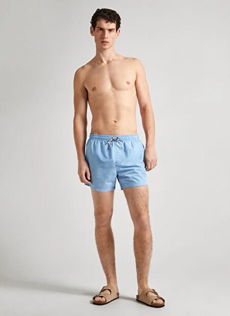 Pepe Jeans Açık Mavi Erkek Şort Mayo PMB10395 513 RUBBER SH SWIMSHORT -1