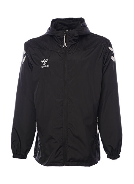 940364-2001 HMLOREGON RAINCOAT Siyah Erkek Regular Fit Desenli Yağmurluk -1