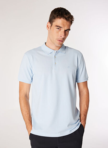 Beymen Business Polo Yaka Açık Mavi Erkek T-Shirt 4B4824200057 -1