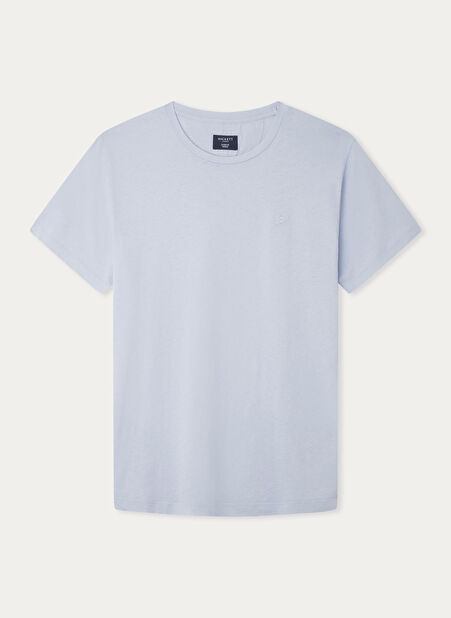 Hackett Bisiklet Yaka Açık Mavi Erkek T-Shirt HM500796 -1