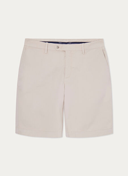 Bej Erkek Normal Bel Slim Fit Şort HM801315 -1