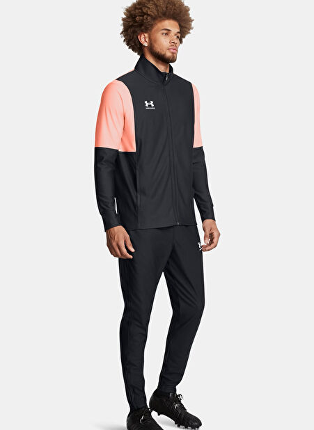 Siyah Erkek Fermuarlı Yaka Normal Kalıp Eşofman Takımı 1379592-006 UA M's Ch. Tracksuit -1