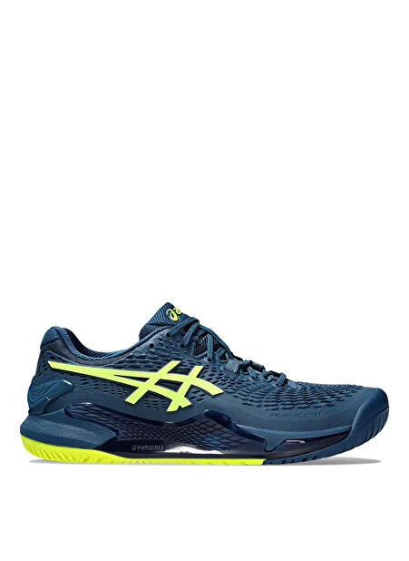 1041A330-404 GEL-RESOLUTION 9 Lacivert - Yeşil Erkek Tenis Ayakkabısı -1
