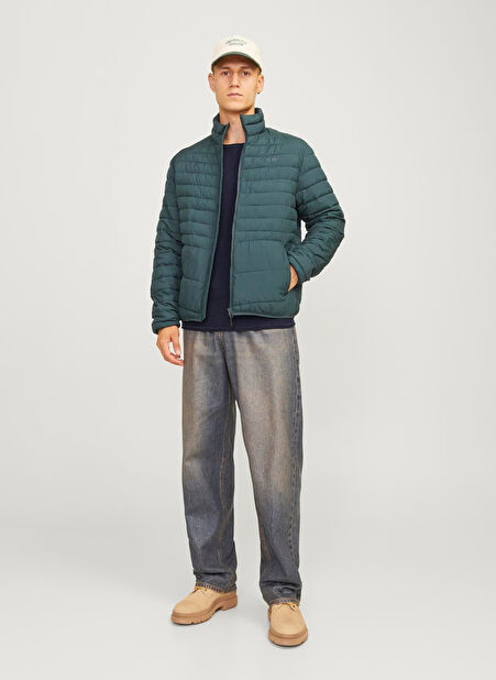 Jack & Jones Bisiklet Yaka Regular Fit Lacivert Erkek Kazak 12258407_JJECOOPER KNIT CREW NECK N -1