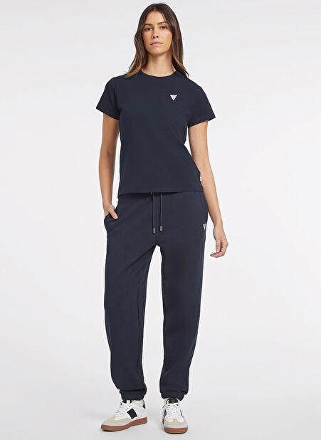 Guess Jeans Lastikli Bel Regular Fit Mavi Kadın Pantolon GJ TRIANGLE LABEL JO - ORGANIC CO/P -1