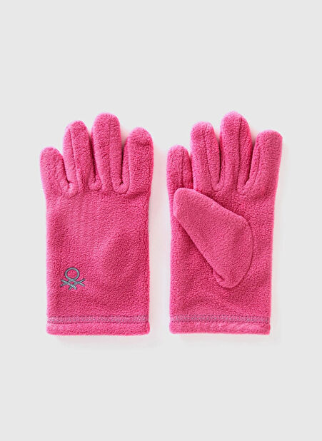 Benetton Pembe Erkek Çocuk Eldiven 6U87CG003 2L8 -1
