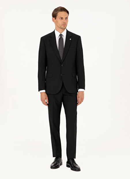 Pierre Cardin Normal Bel Slim Fit Siyah Erkek Takım Elbise S09017/ST -1