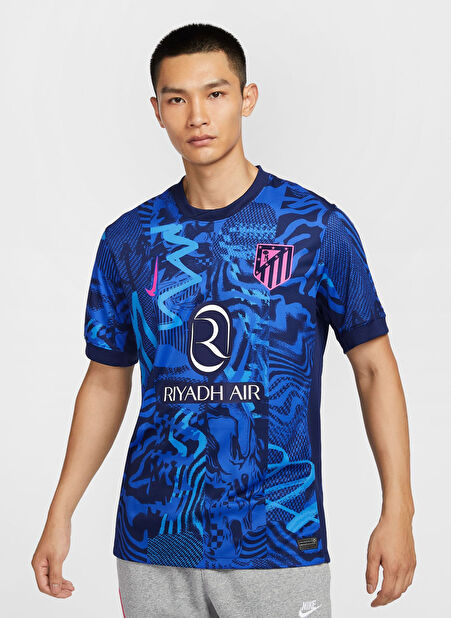 Nike Mavi Erkek Forma FQ2021-493 ATM M NK DF JSY SS STAD -1